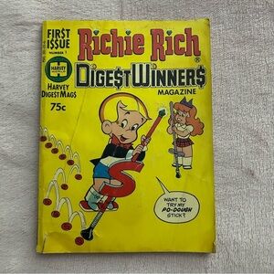 ✨4 for $20✨ Richie Rich Digest Winners magazine 1st issue vintage 1977